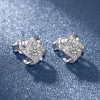 Twisted Orbit Zirconia Earrings