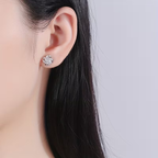 Twisted Orbit Zirconia Earrings