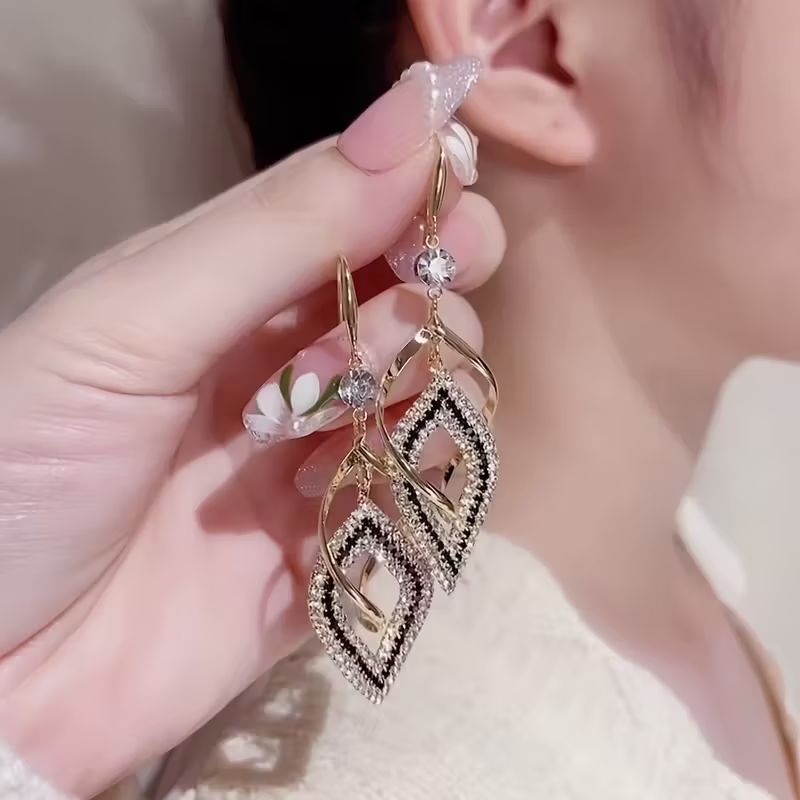 Double-Layer Hollow Earrings