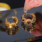 Inlaid Zirconia Sparkle Earrings