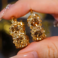 Inlaid Zirconia Sparkle Earrings