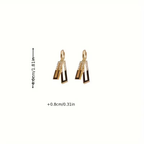 Geometric Square Dangle Earrings