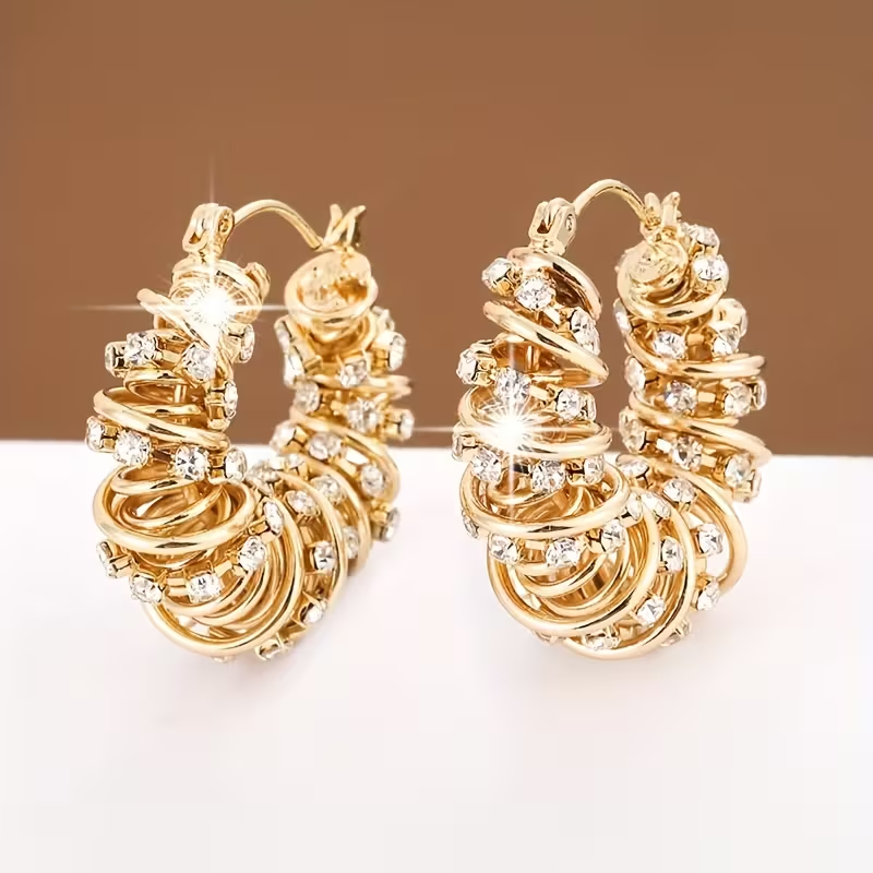 Flower Roll Earrings