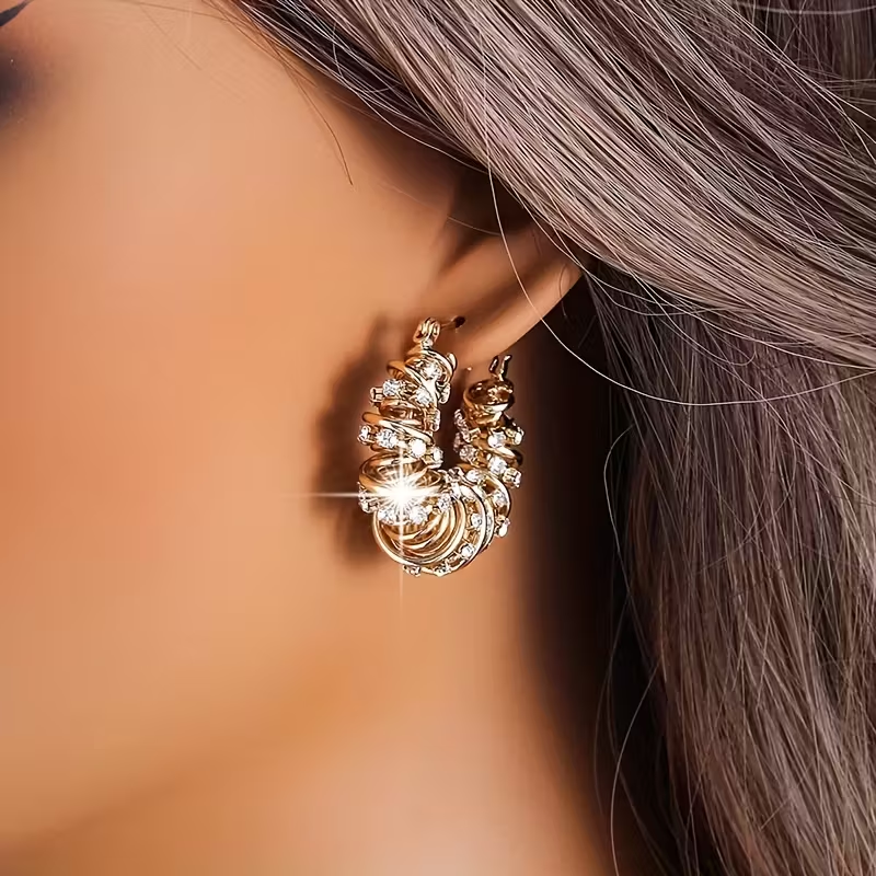 Flower Roll Earrings