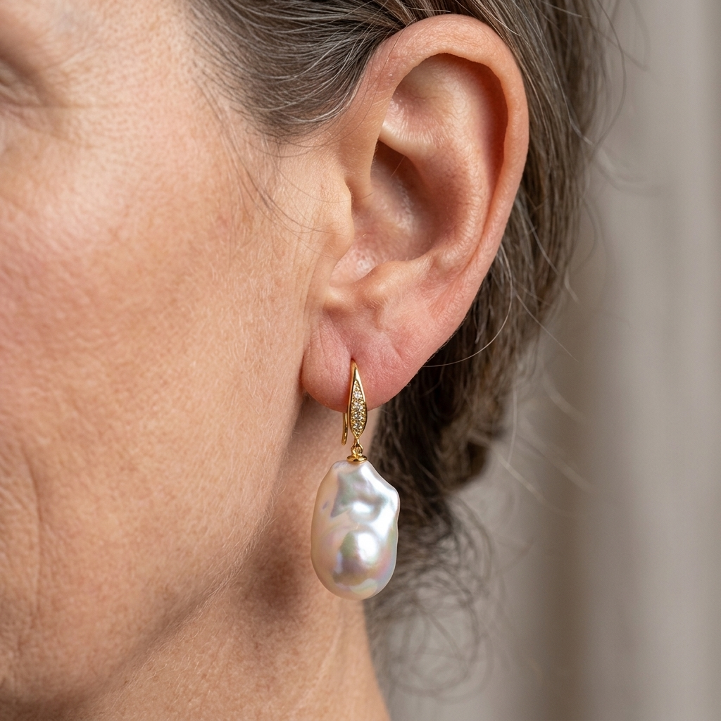 Baroque Freshwater Pearl Earrings