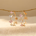 Bohemian Butterfly Hoop Earrings