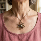 Vintage Antique Bronze-Tone Necklace