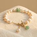 Armband met parelkralen en knevelsluiting