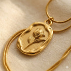 Rosé ketting met tulphanger