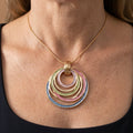 Bohemian Multicolour Marbled Necklace