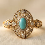 Turquoise Zirconia Ring