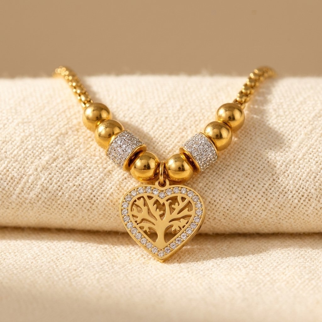 Stainless Steel Tree of Life Necklace