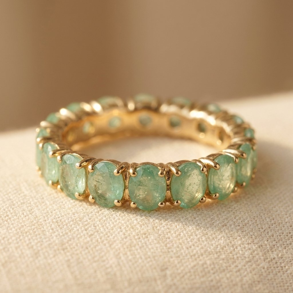 Round Cubic Zirconia Circle Ring