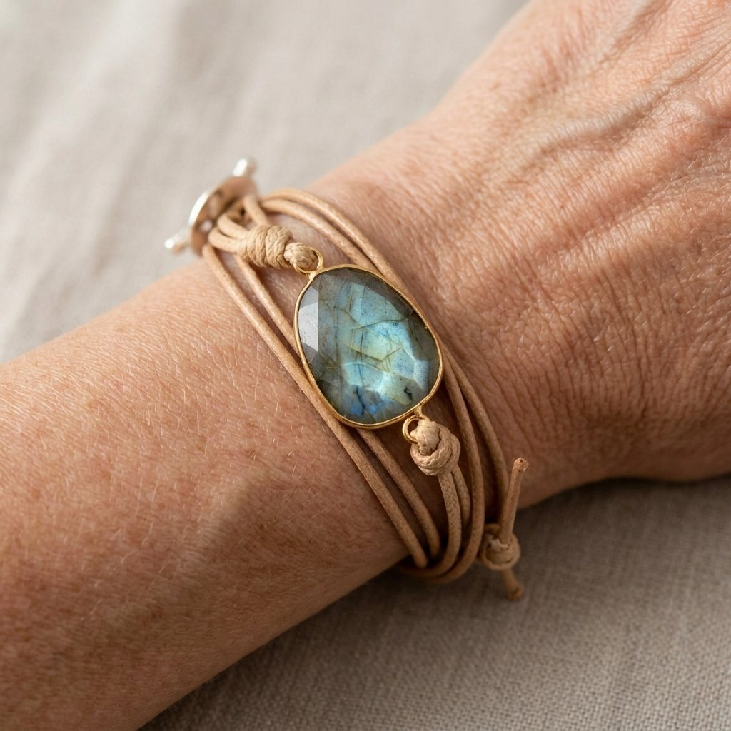 Vintage-Style Bracelet with Turquoise Stone