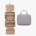 Large Fold-Out Multi-Layer Toiletry and Cosmetic Bag