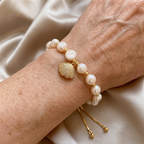 Sterling zilveren armband met barokparels