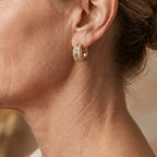 Gold-Plated Bohemian Turquoise Bead Earrings