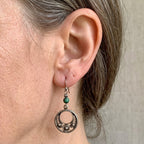 Geometrische opengewerkte retro kralenketting met hanger