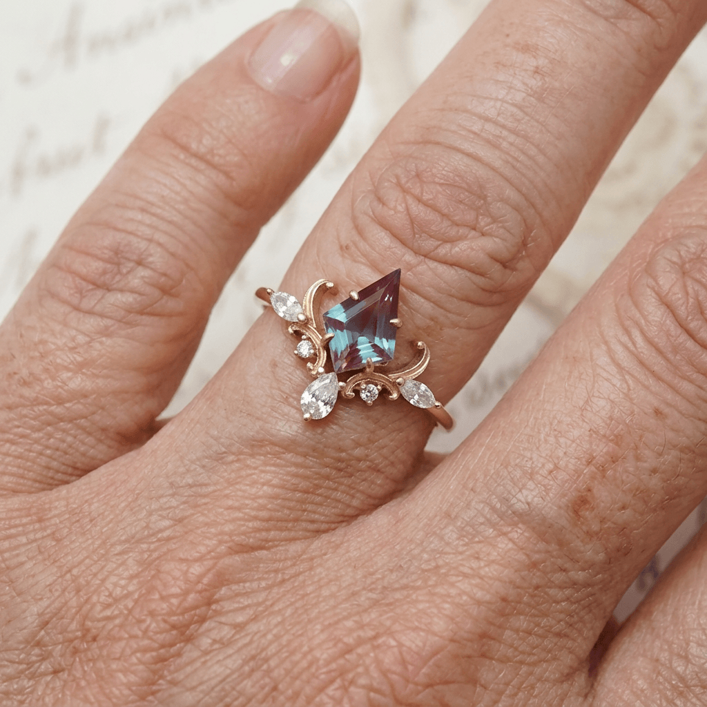Victorian Crown Gold-Tone Sterling Silver Ring