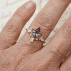 Victorian Crown Gold-Tone Sterling Silver Ring