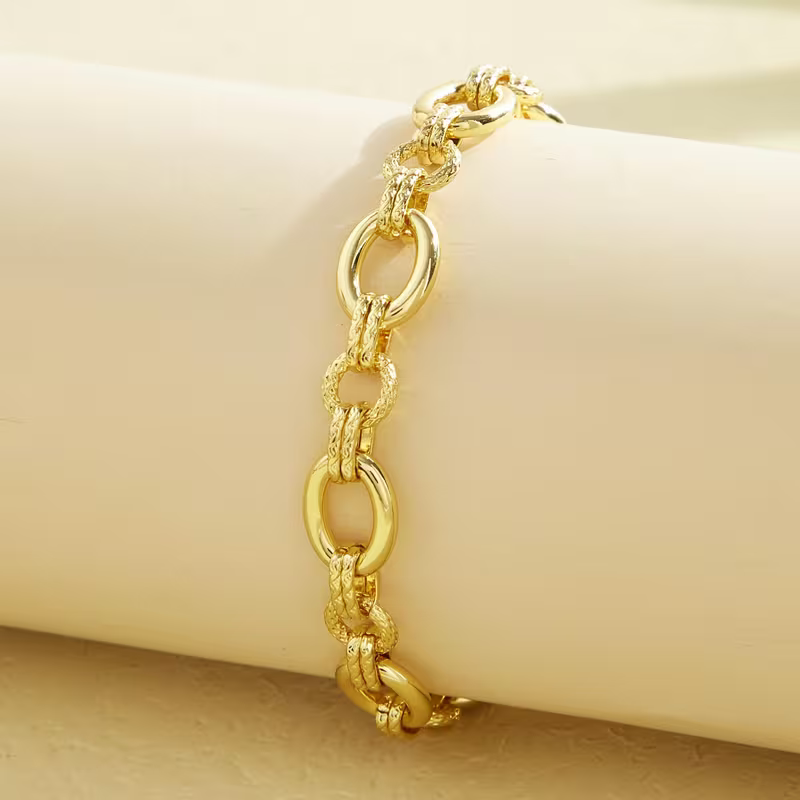 Gold-Tone Oval Link Chain Bracelet
