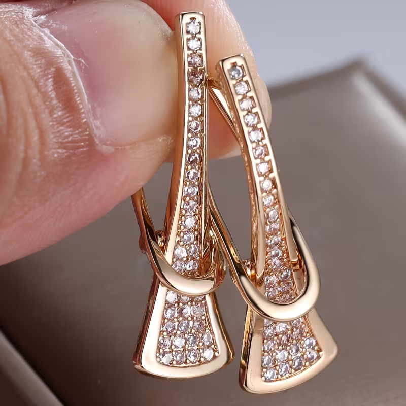 Stone Line Earrings