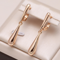 Gold-Tone Water Drop Earrings