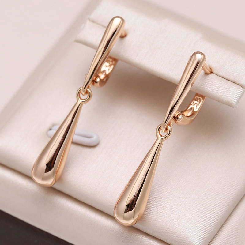 Gold-Tone Water Drop Earrings