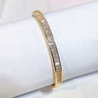Goudkleurige baguette-armband
