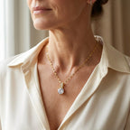 Geometric Bar Collar Chain Necklace