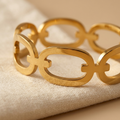 Ronde vergulde bangle