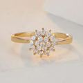 Bright Flower Crystal Ring