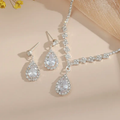 Zirconia Drop Jewellery Set