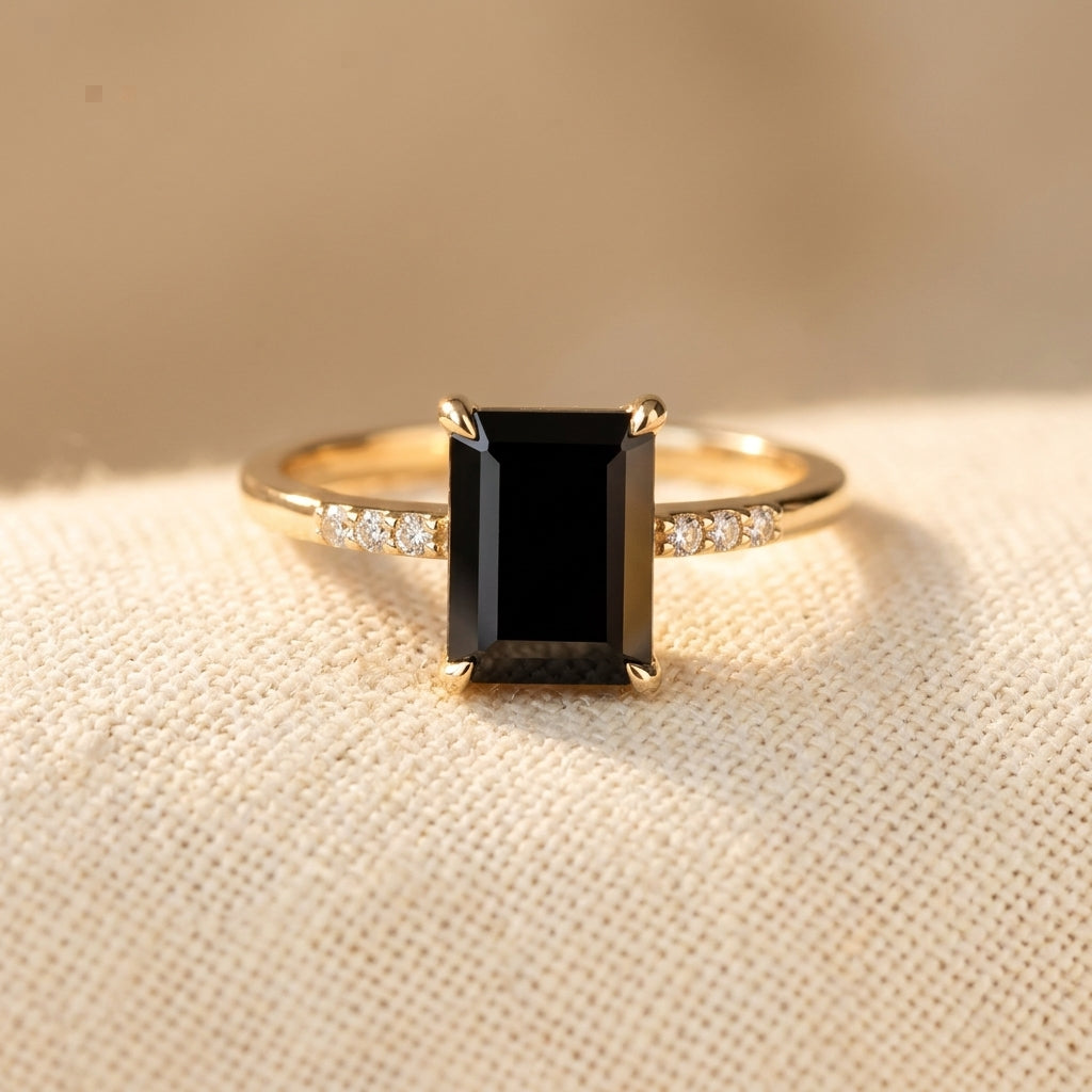 Vintage-Style Boho Cubic Zirconia Engagement-Style Ring