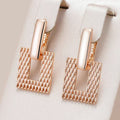Gold-Tone Square Earrings