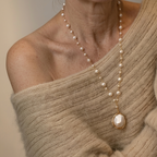 Baroque Pearl Gold-Tone Pendant Necklace