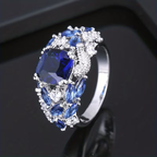 Blossom Ring in Three Stone Colours