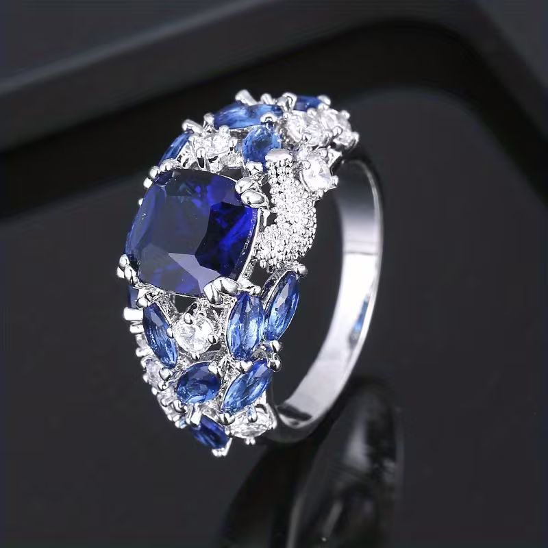 Blossom Ring in Three Stone Colours
