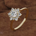 Gold-Tone Radiance Halo Ring