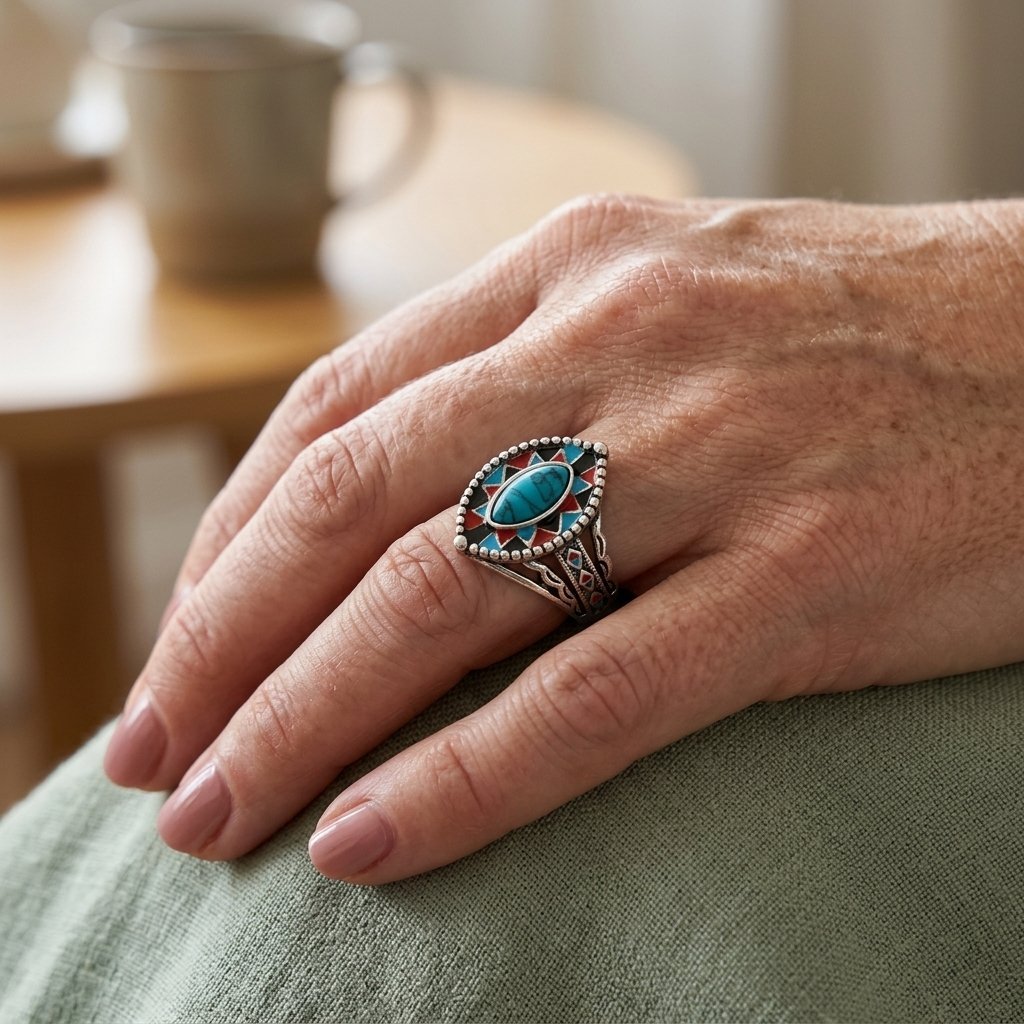 Bohemian Marquise Turquoise Ring
