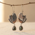 Boho onregelmatige geometrische turquoise oorbellen