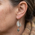 Boho onregelmatige geometrische turquoise oorbellen