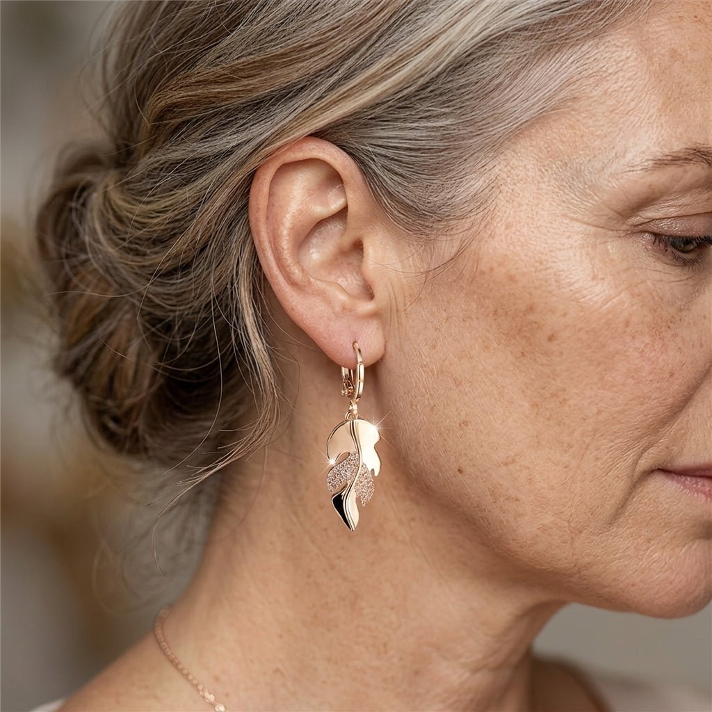 Vintage-Style Leaf Earrings