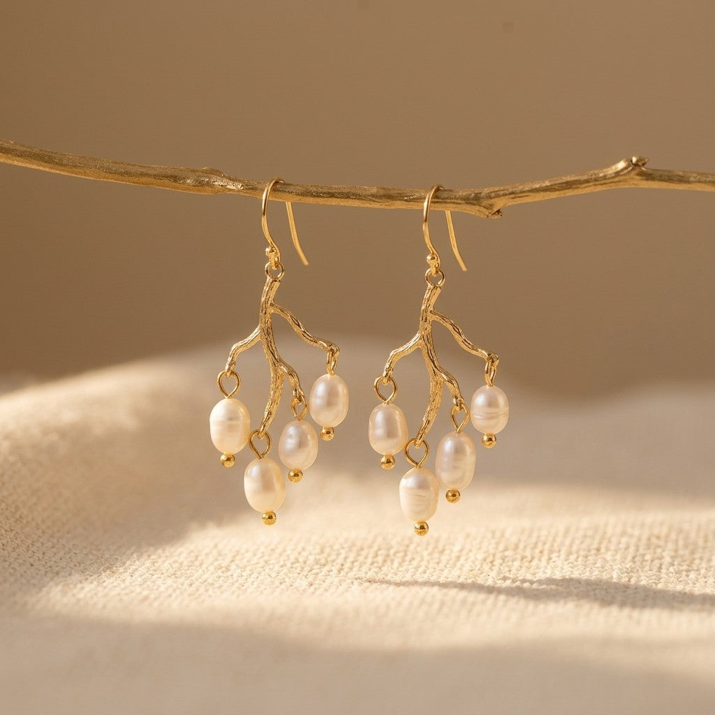 Silver-Tone Baroque Fringe Earrings