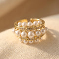 Bohemian Copper-Tone Cubic Zirconia Ring
