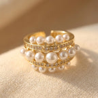 Bohemian Copper-Tone Cubic Zirconia Ring