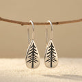 Sterling Silver Pine Tree Earrings
