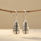 Sterling Silver Pine Tree Earrings