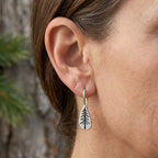 Sterling Silver Pine Tree Earrings