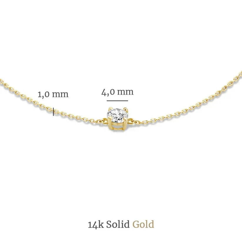 Zirconia Necklace and Bracelet Set